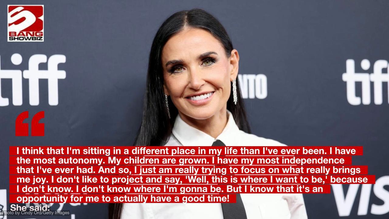 Demi Moore tries not to be "attached" to the old Bruce Willis when she visits her ex