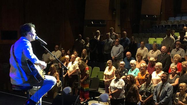 HONOURED: Lismore musician Luke Vassella said he was honoured to be asked to perform the National Anthem at the Lismore Australia Day Ceremony and “I still call Australia Home” at the Citizenship Ceremony on Australia Day 2021, Photo: Alison Paterson