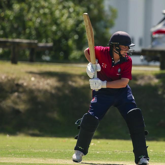 BSHÃ•s Adam Eastgate as the Southport School v Brisbane State High School at The Southport School/Village Green. Picture: Glenn Campbell