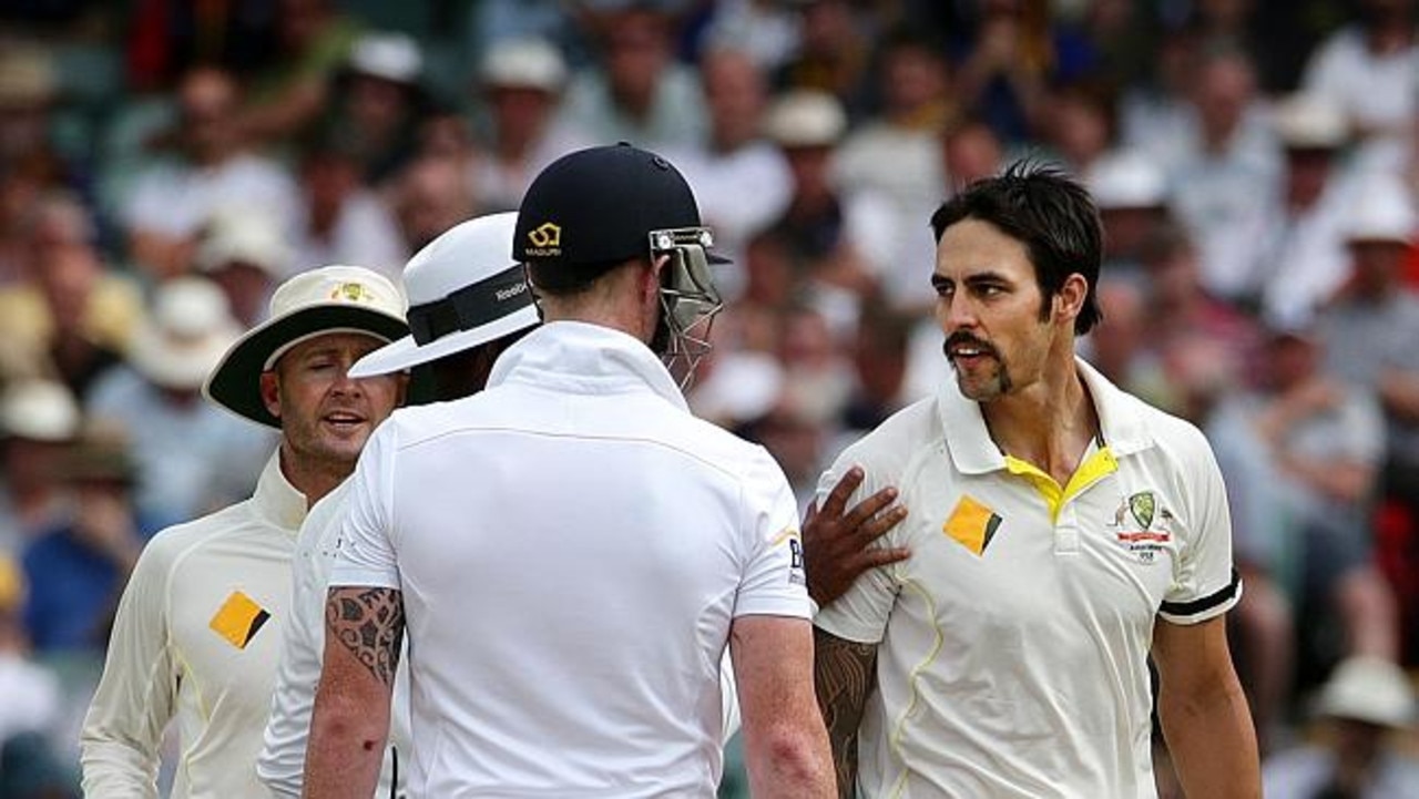 There were few more fearsome sights in Test cricket than a fired-up Mitchell Johnson. Picture: Sarah Reed