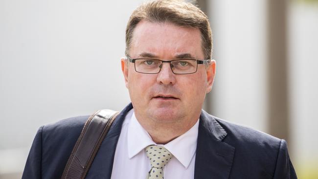 Ex-Logan mayor Luke Smith arrives at Beenleigh Magistrates Court on Friday, January 24, 2020. A former Queensland mayor accused of perjury and official corruption will face a second day of his committal hearing. (AAP Image/Glenn Hunt)