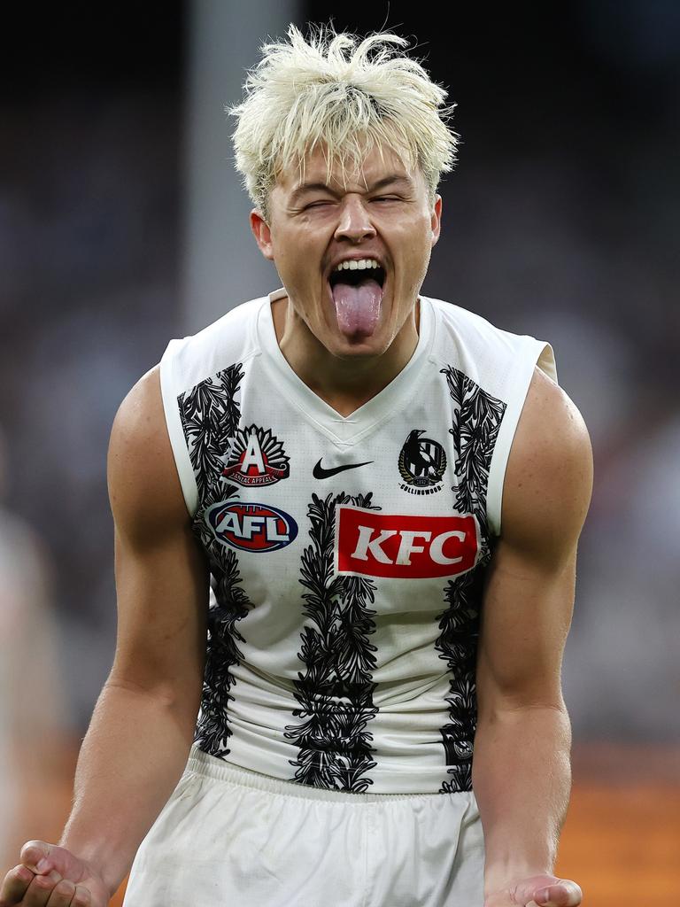 Ginnivan announced himself on the biggest stage last year, kicking five to earn himself the Anzac Medal in just his tenth career game. Photo by Michael Klein