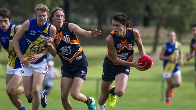 Curtis Taylor is one of Calder Cannons’ top AFL draft prospects. Picture: Richard Serong.