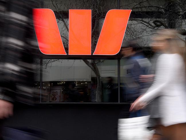 SYDNEY, AUSTRALIA - NCA NewsWire Photos AUGUST, 12, 2020: Westpac bank signage in Sydney. Picture: NCA NewsWire/Bianca De Marchi