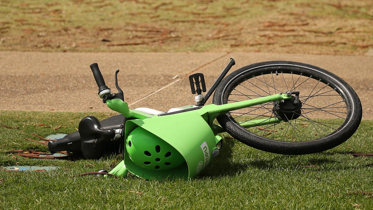 The agreement will aim to stop bikes being littered and dumped across the eastern suburbs. Picture: Glenn Campbell