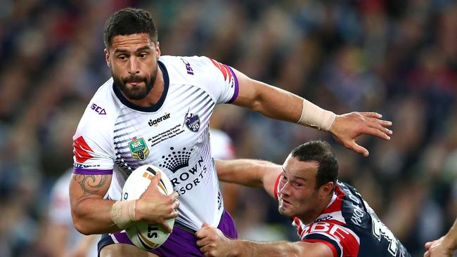 Jesse Bromwich failed to impose his huge presence like he normally does. Picture: Getty