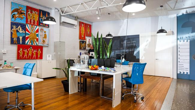 The shared office space allows members of the community with different jobs and backgrounds to come together to share ideas – or escape suburban noise. Picture: Genius Loves Company