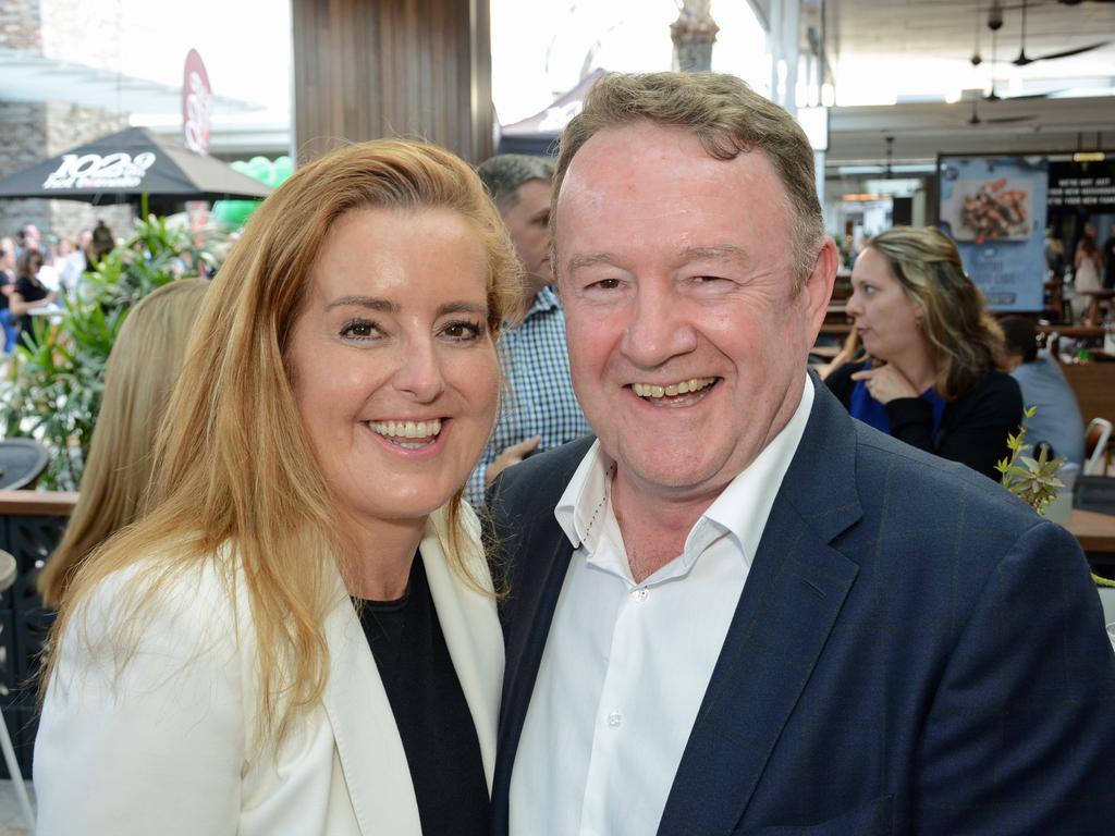 Marnie Lewis and Gary Webb at opening of Harbour Eats at Harbour Town, Labrador. Picture: Regina King.