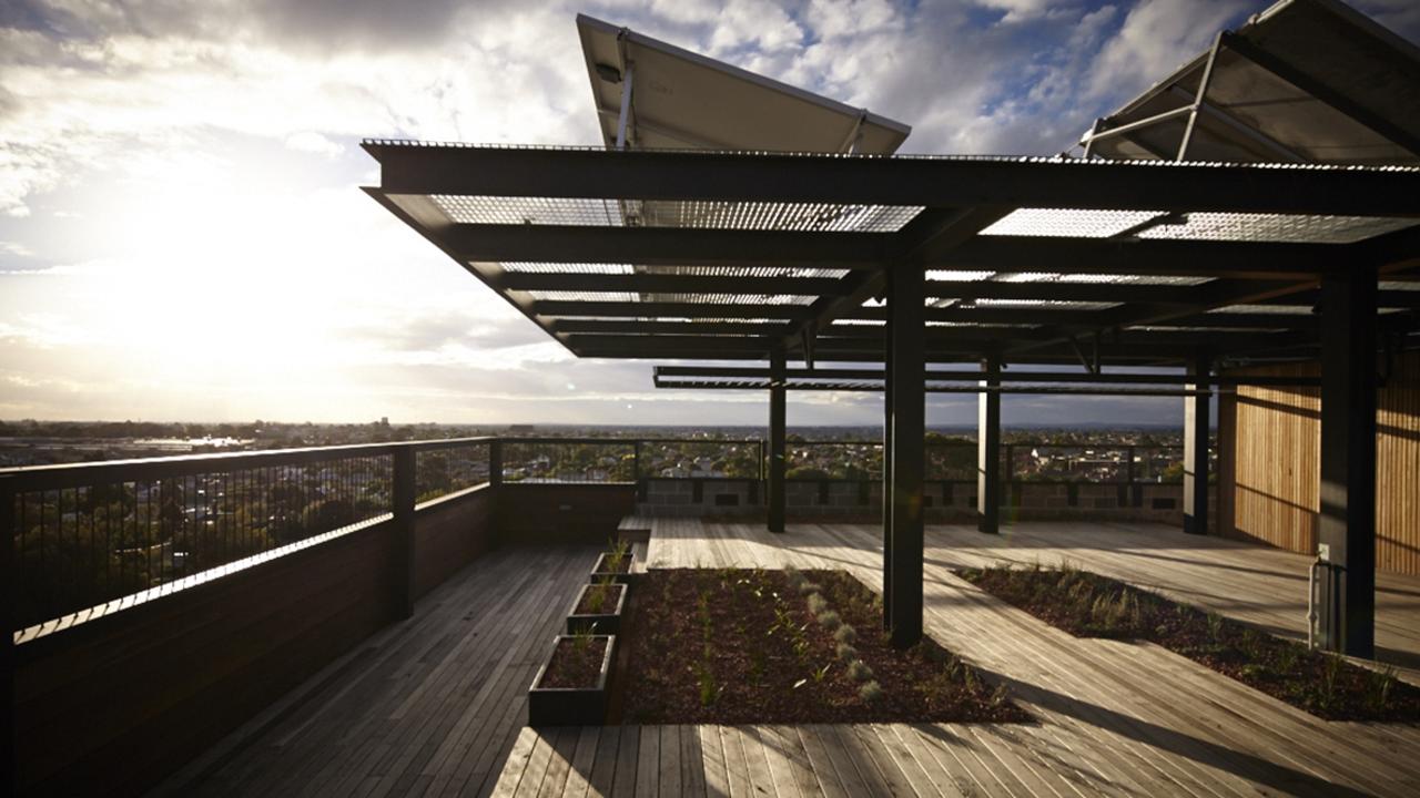 The roof of The Commons boasts a communal laundry, garden and even beehives.