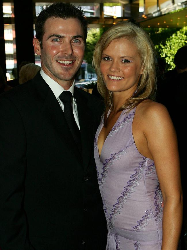 Annika with her ex-husband, cricketer Damien Martyn, in 2006.