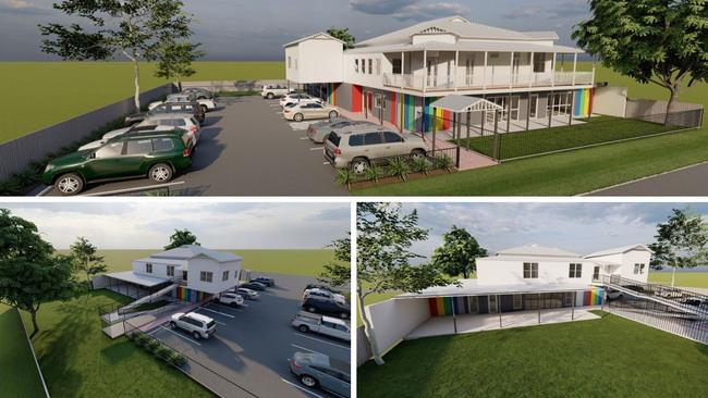 Renders by Dezign Elements for the proposed childcare centre on Denham Street, Allenstown.