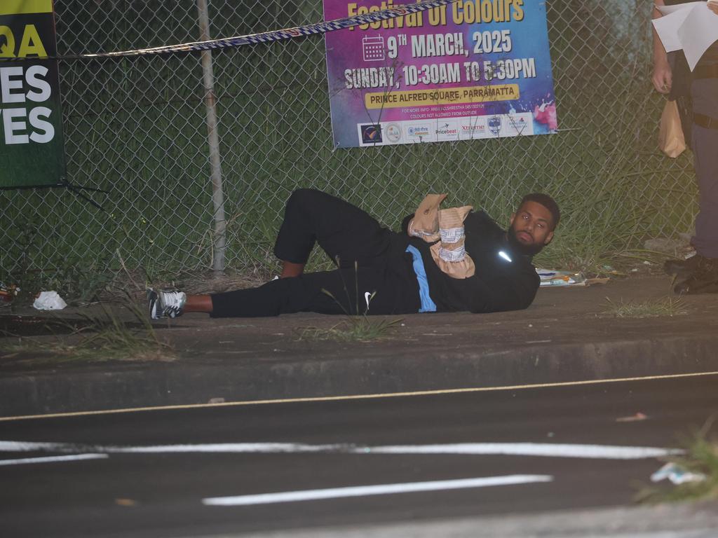 Levi Vitukawalu was detained and later charged with a firearm offence. He was inside the car at the time it was shot at. Picture: Rohan Kelly