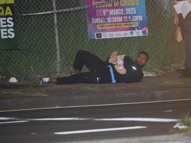 One of the detained men. Picture: Rohan Kelly