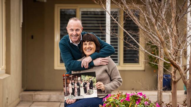 Margie and James Carter at their Hazelwood Park home. Picture: Tom Huntley