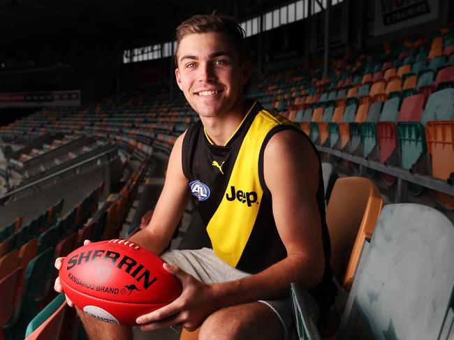 Sam Banks will make his AFL debut for Richmond on Thursday. Picture Nikki Davis-Jones