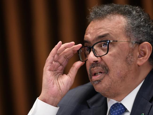 World Health Organization (WHO) Director-General Tedros Adhanom Ghebreyesu. Picture: AFP.