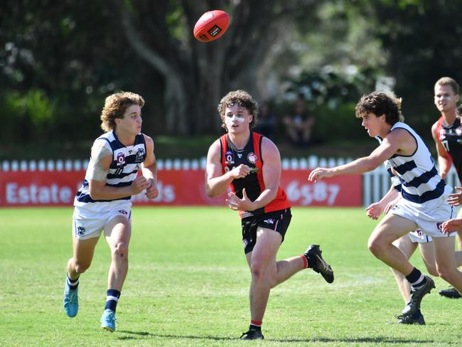 Redland-Victoria Point player Ryan KingQAFL colts match between Redland-Victoria Point and Broadbeach.Saturday April 22, 2023. Picture, John Gass