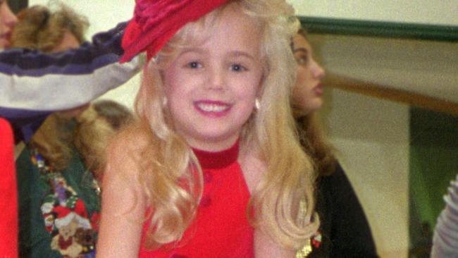 Pageant queen JonBenet Ramsey was murdered and left in her family’s basement in 1996. Picture: ZUMAPress/Australscope