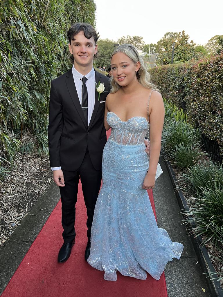 Harry Williams and Madison Vainionpaa attended the 2022 Chisholm Catholic College year 12 formal at Victoria Park Marquee.