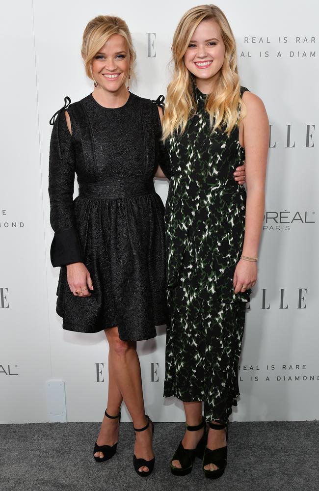 Reese Witherspoon with her daughter Ava Phillipe at Elle’s 24th Annual Women in Hollywood Celebration. Picture: Neilson Barnard/Getty Images for Elle