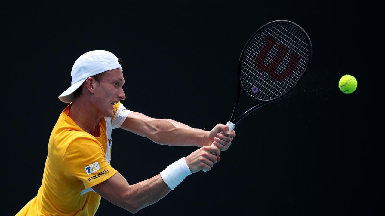 Czech Republic’s Jiri Lehecka ended Max Purcell’s Australian Open qualifying bid. Picture: Getty Images