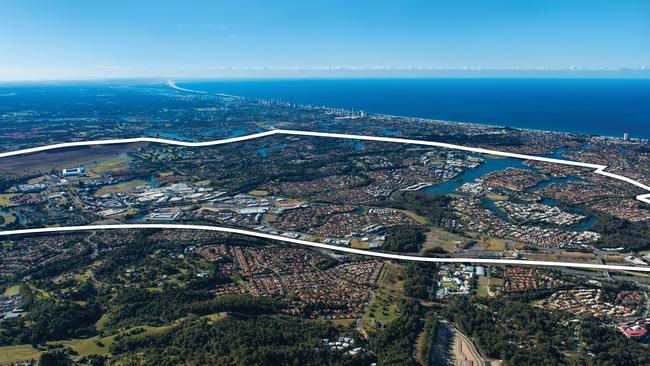 The Robina/Varsity Lakes precinct area.