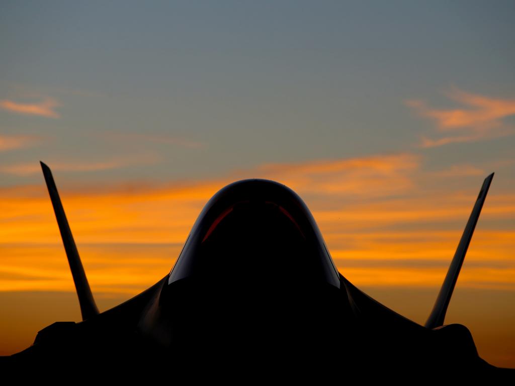 Australian Pilots training in the F35 fighter Jets Luke Airforce Base in Phoenix Arizona. Picture: Nathan Edwards