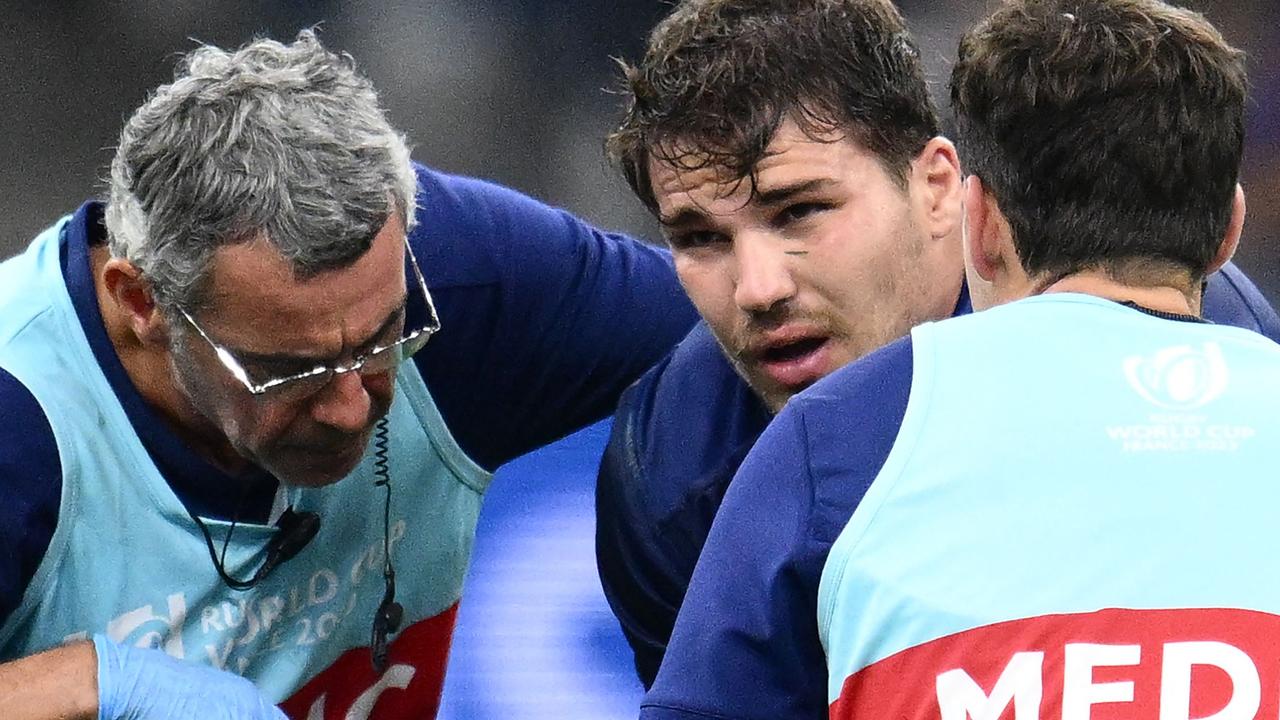 Rugby World Cup rocked as France star Antoine Dupont hospitalised after