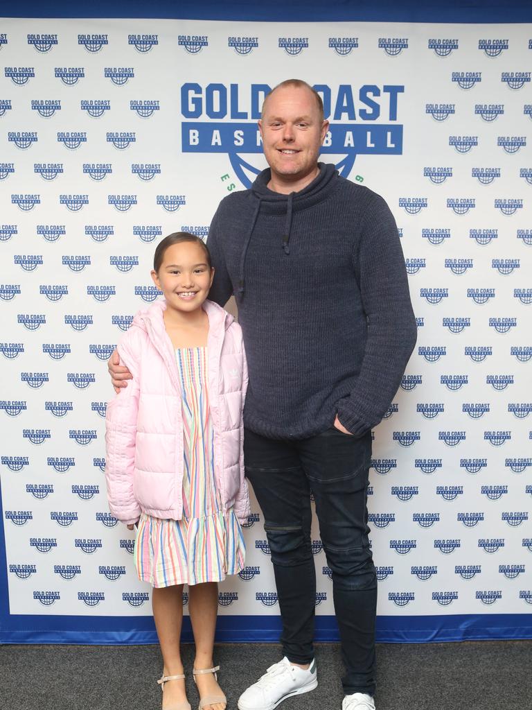 Gold Coast Rollers host the Logan Thunder in the first elimination final of the NBL1 North conference finals. Matt and Maddalena Slaven 12 August 2022 Carrara. Picture by Richard Gosling