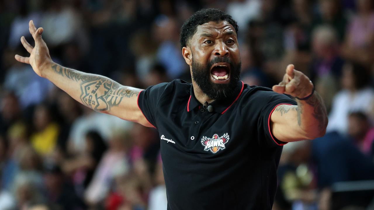 The American coach wants his Hawks to win the NBL title. (Photo by Fiona Goodall/Getty Images)