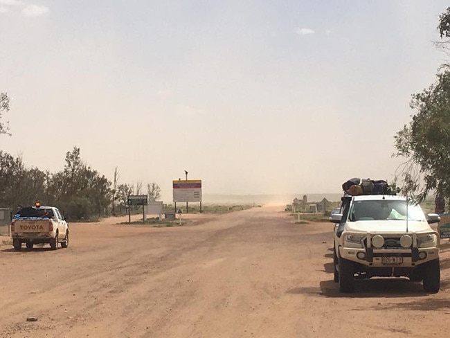 Blowing a gale at William Creek. Picture: William Creek Hotel Facebook page