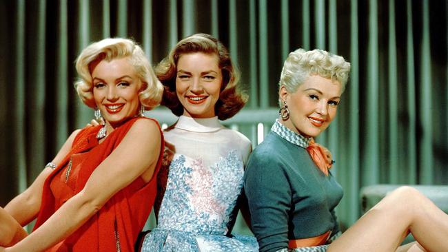 Marilyn Monroe, Lauren Bacall and Betty Grable in How To Marry A Millionaire