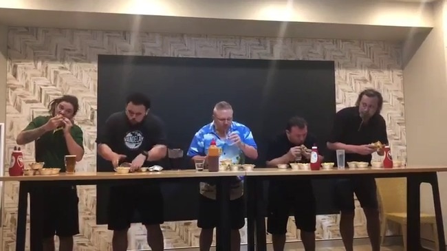 Competitive eater Chadwick Jones eats six pies in record time