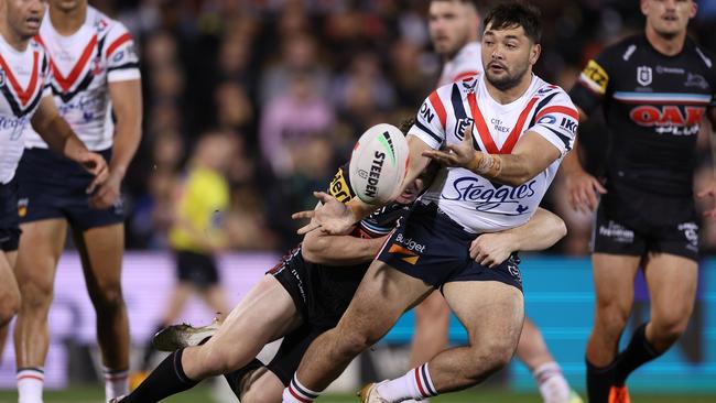 Brandon Smith’s arrival from the Storm hasn’t panned out as the Roosters would have liked, but Keary is backing his teammate to hit top form soon. Picture; Mark Kolbe/Getty Images