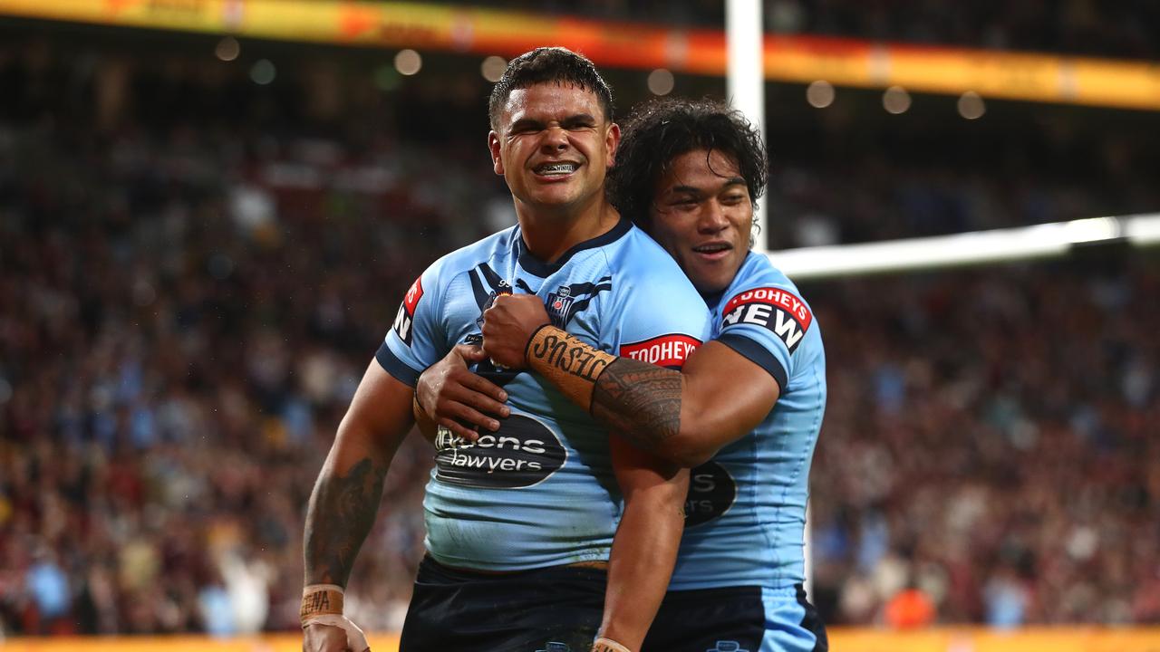 Latrell Mitchell’s absence will be a huge loss for NSW in Game One. Picture: Getty