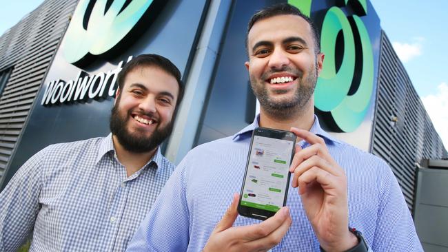 App developers Mussa Khan and Shawnjit Singh. Picture: Angelo Velardo