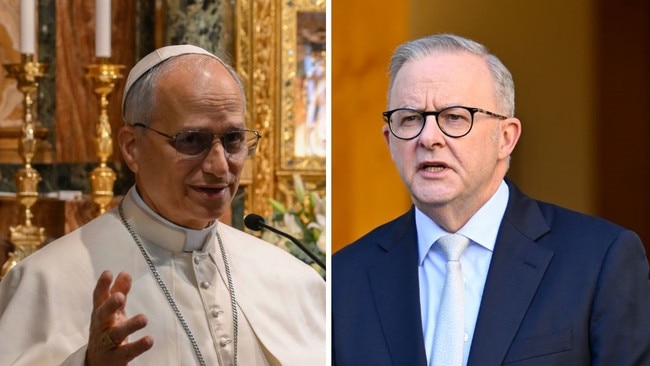 Anthony Albanese will represent Australia at Pope Leo XIV's papal inauguration mass on the weekend. Picture: AFP / NewsWire