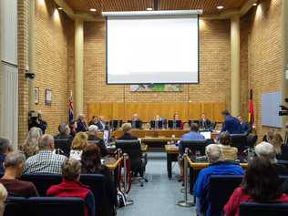 The controversial $76.5 million Cultural and Civic Space was raised again in the Coffs Harbour City Council chambers on Thursday night. Picture: Trevor Veale