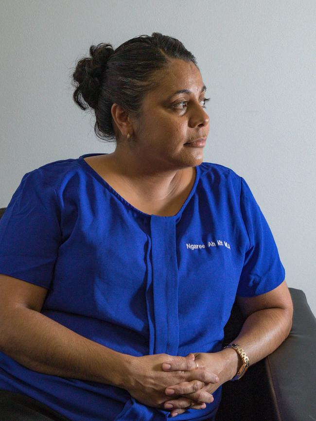 Ngaree Ah Kit at her Karama electorate office. Picture: Glenn Campbell