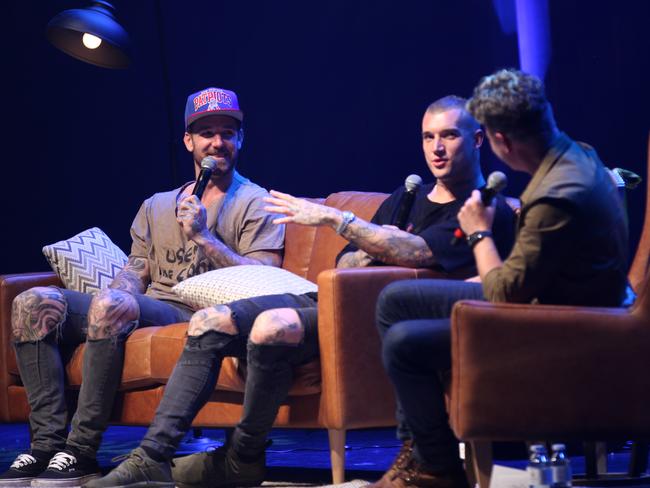 Dane Swan, Dustin Martin and Dave Hughes.