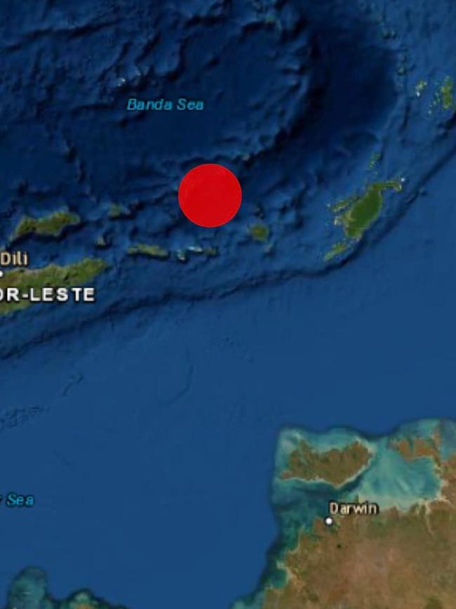 A 5.1 magnitude earthquake shook Darwin on Friday September 2. Picture: Supplied