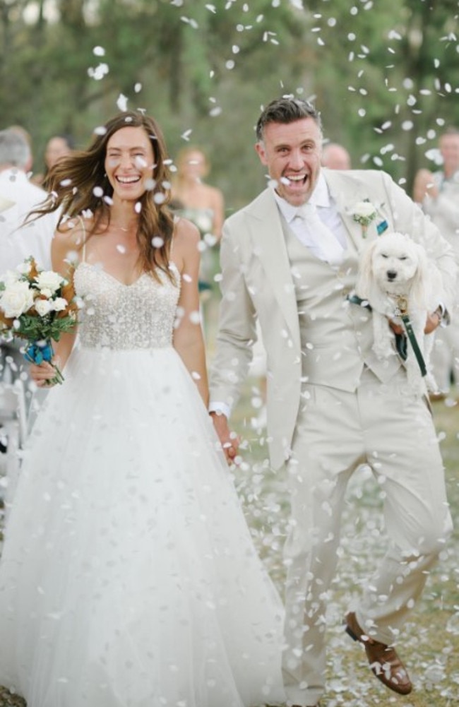 The pair got married earlier this year and started trying for a baby. Picture: Heath Bennett