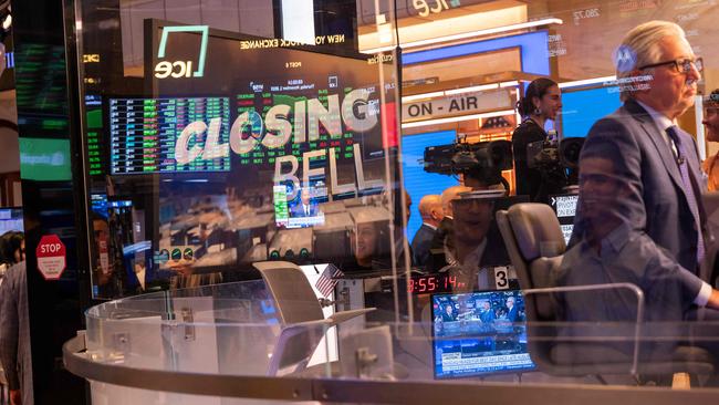 The floor of the New York Stock Exchange. Following more strong corporate results and a growing belief that the Federal Reserve is close to ending its rate-hiking campaign, stocks and bonds on Friday. Picture: Getty Images