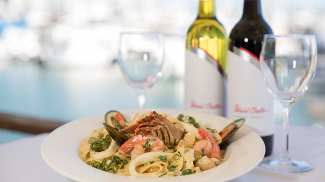 The menu at Moreton Bay Boat Club is packed with seafood. Photo: Dominika Lis