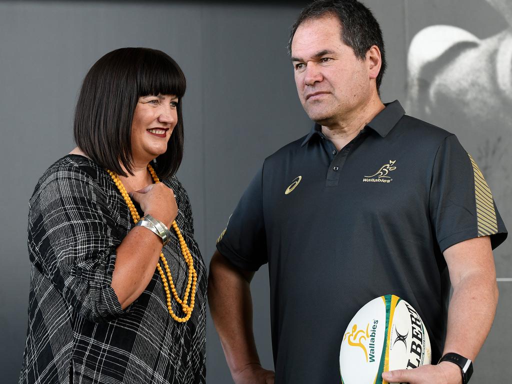 Raelene Castle was responsible for appointing Dave Rennie as head coach of the Wallabies, a move lauded even by her critics. Picture: Bianca De Marchi/AAP Image