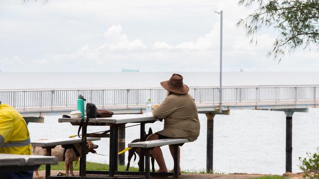 Afternoon monsoonal Nightcliff view on Wednesday. Picture: Pema Tamang Pakhrin