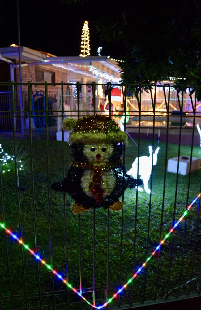 Christmas lights in Grosvenor Place in West Mackay. Picture: Rae Wilson