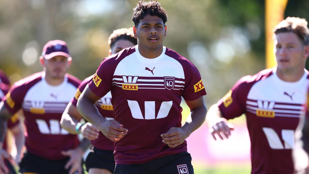 Unlike the Blues, the Maroons do have outside back coverage on the bench if there’s an injury. Picture: Chris Hyde/Getty Images