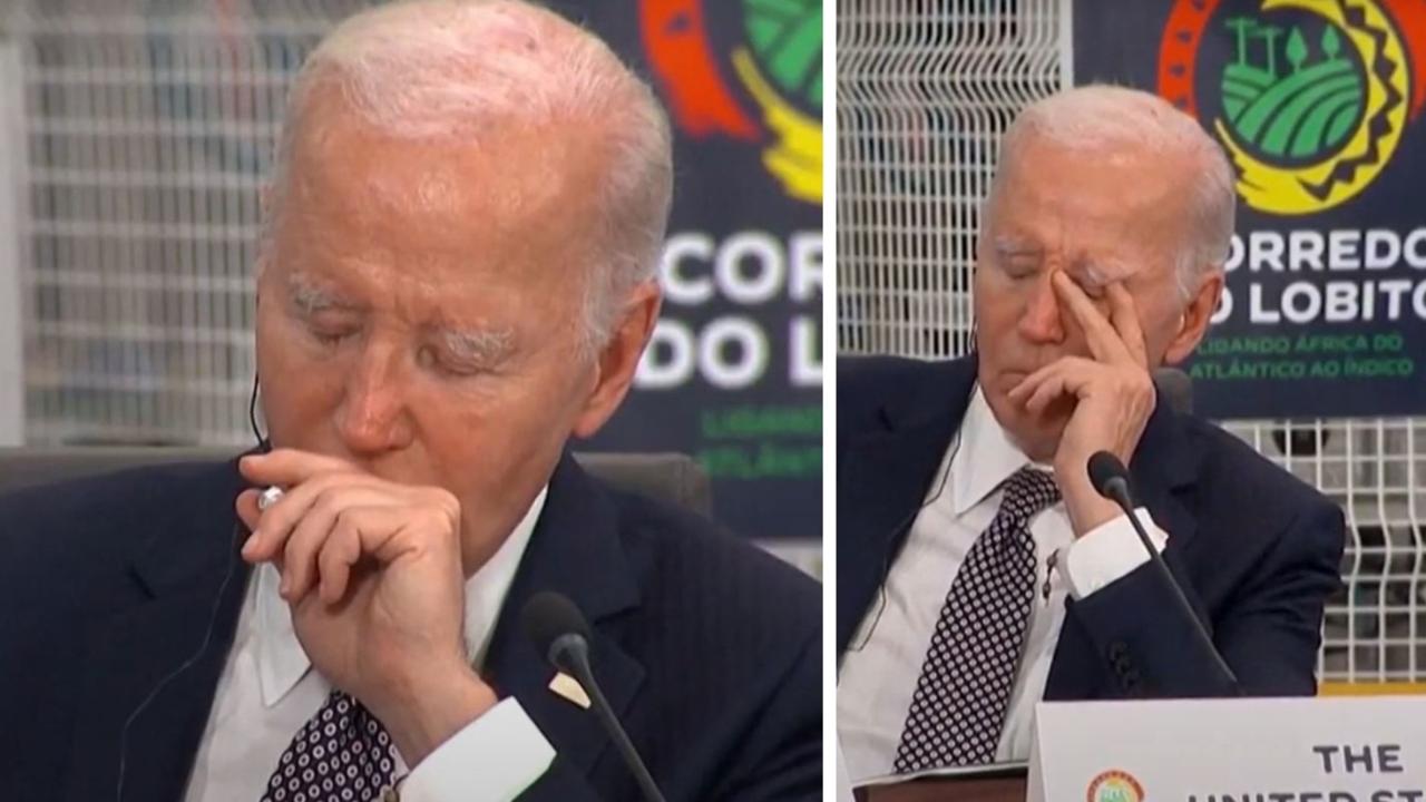 Joe Biden appears to fall asleep during African summit | Herald Sun