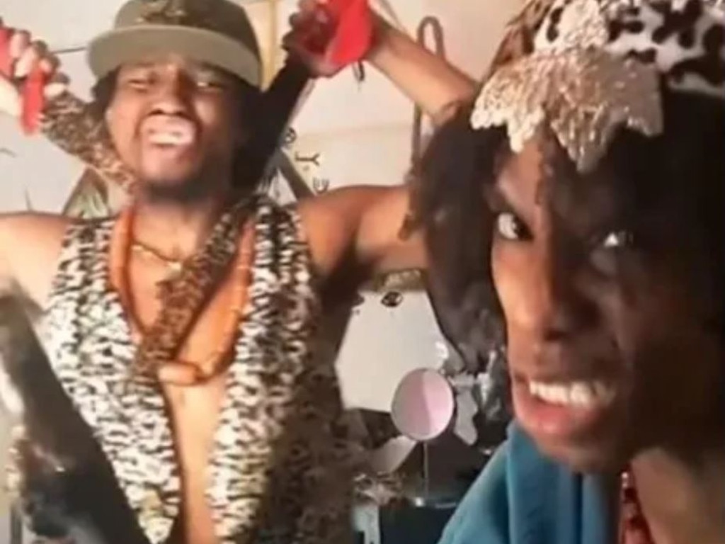 Tai Yasharahyalah and wife Naiyahmi danced with meat cleavers in bizarre videos. Credit: Instagram